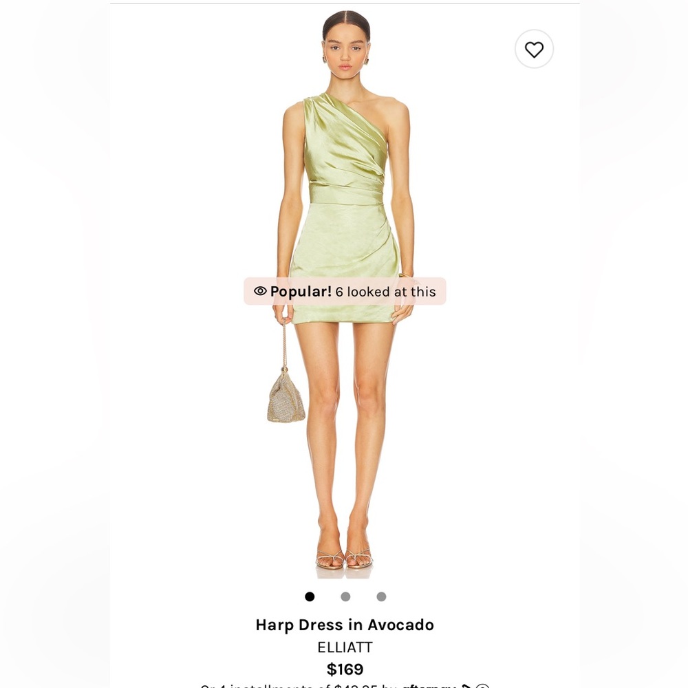 Elliatt new with tags Harp dress in avocado green
